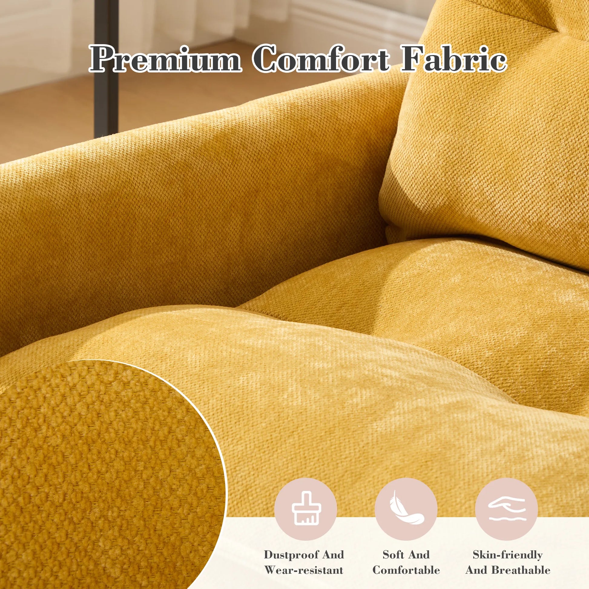 Swivel Barrel Accent Chair, Mid-Century Modern Armchair with Padded Seat