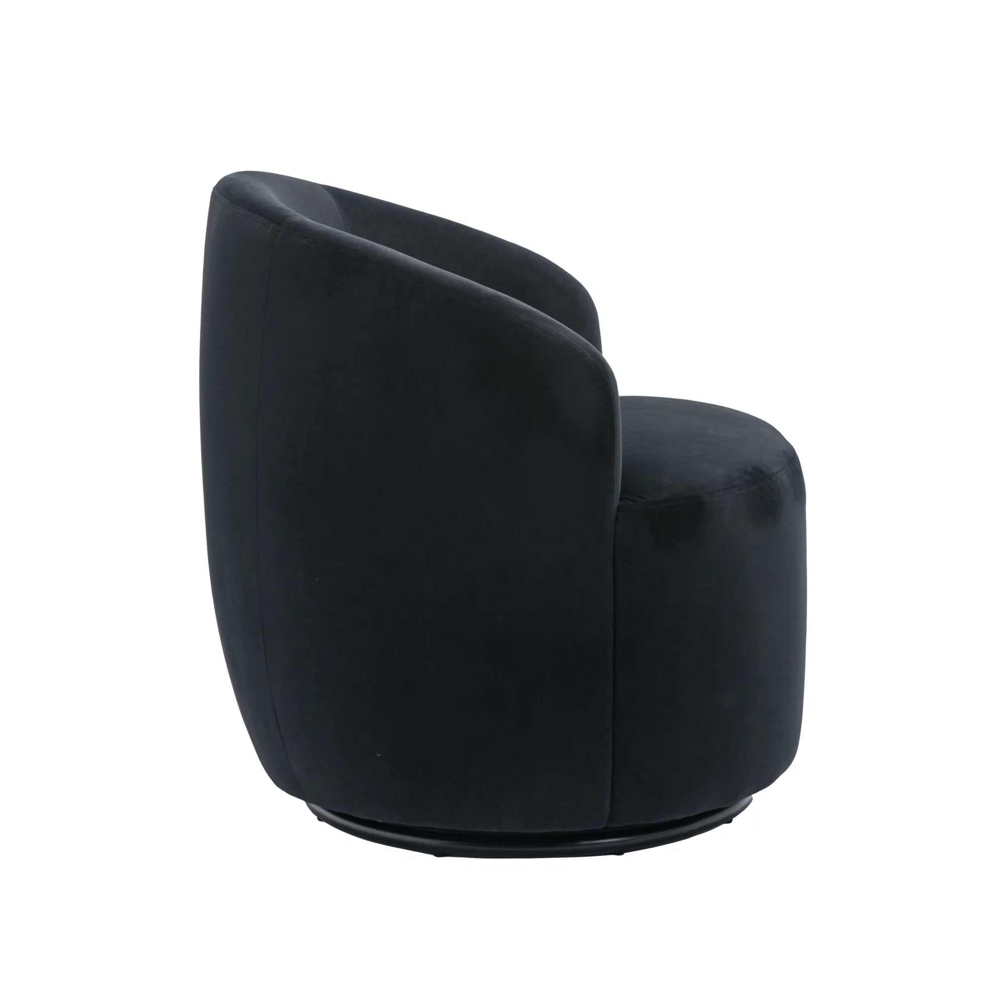 Teddy Fabric Upholstered Barrel Modern Swivel Accent Chair