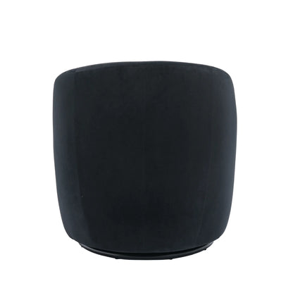 Teddy Fabric Upholstered Barrel Modern Swivel Accent Chair