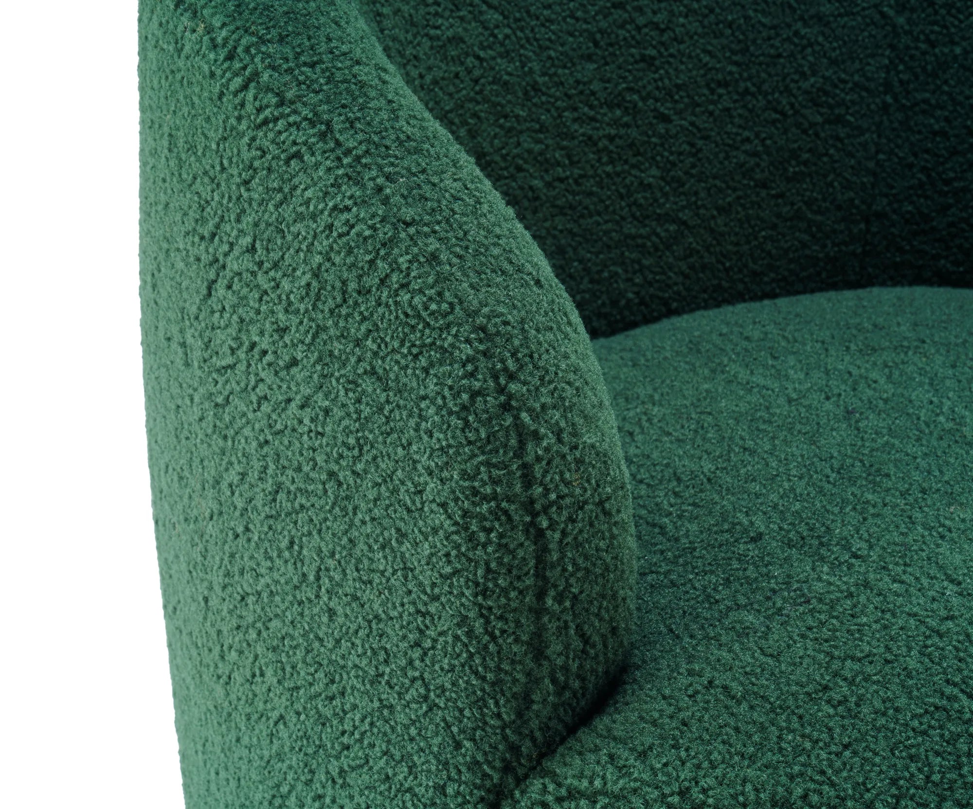Teddy Fabric Upholstered Barrel Modern Swivel Accent Chair