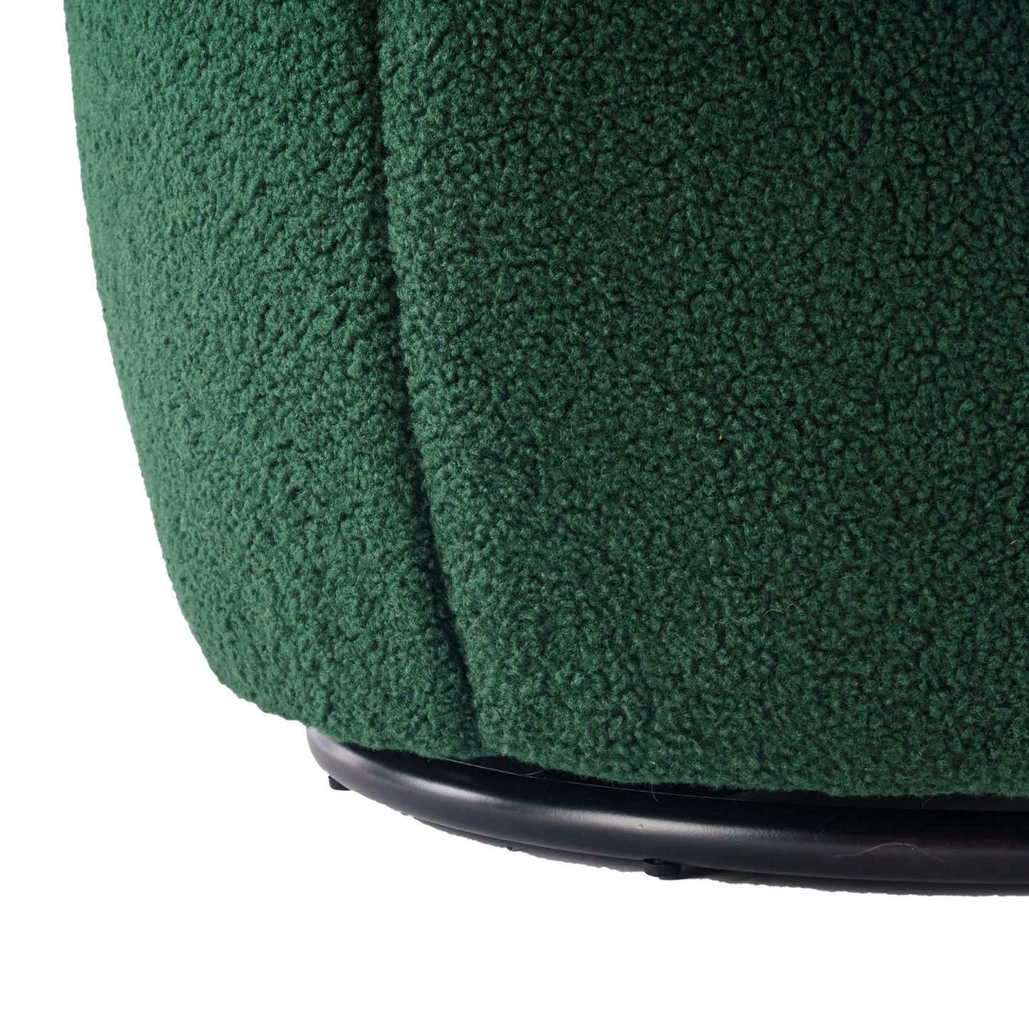 Teddy Fabric Upholstered Barrel Modern Swivel Accent Chair