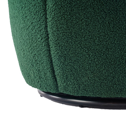 Teddy Fabric Upholstered Barrel Modern Swivel Accent Chair