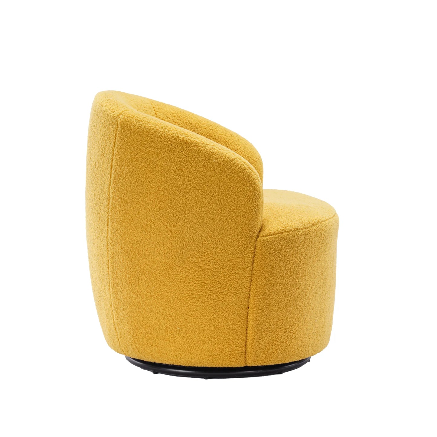 Teddy Fabric Upholstered Barrel Modern Swivel Accent Chair