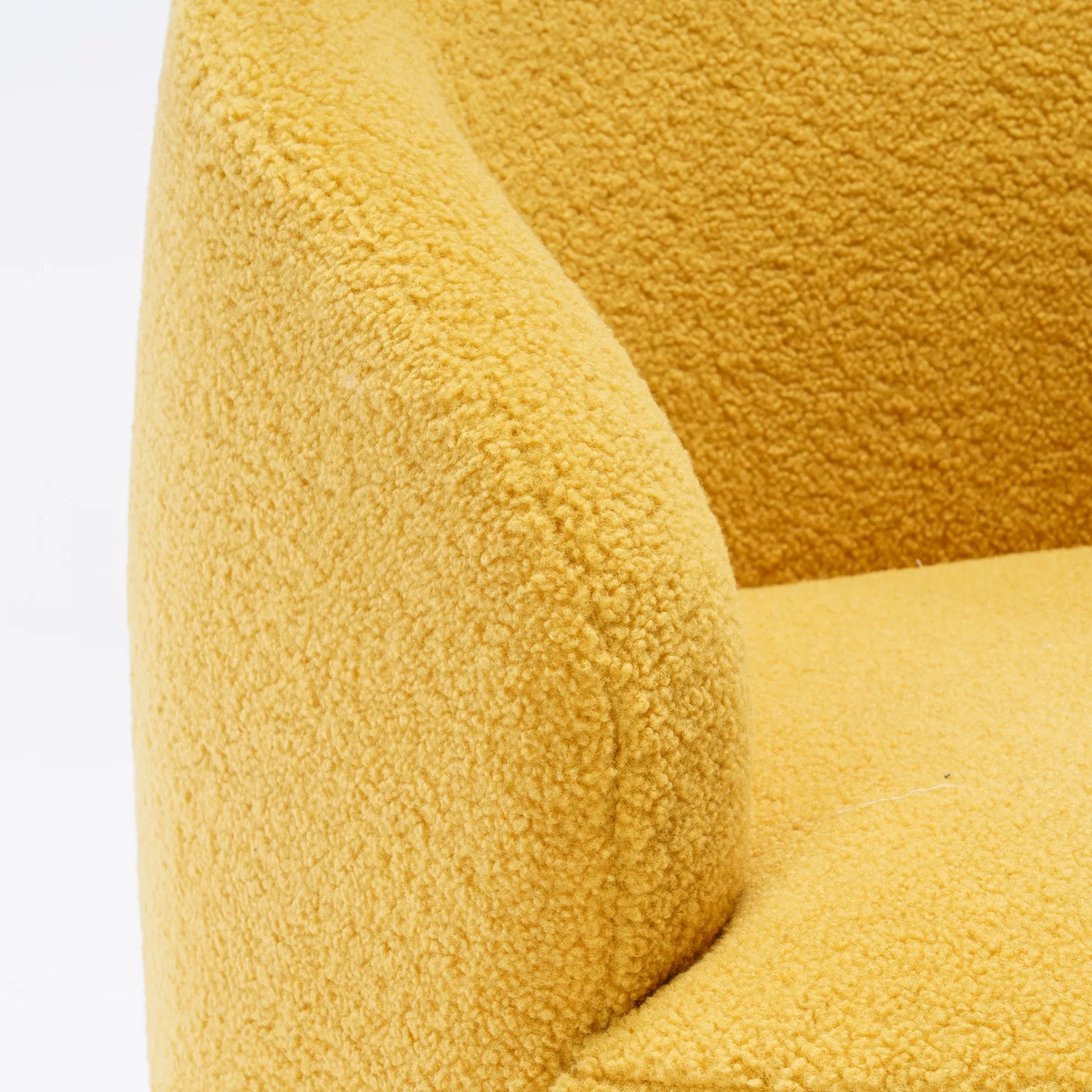 Teddy Fabric Upholstered Barrel Modern Swivel Accent Chair