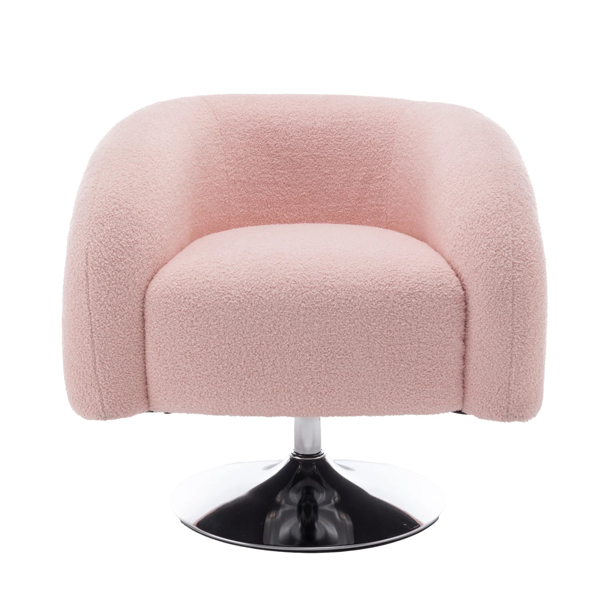Teddy Fluffy Upholstered Modern Swivel Accent Chair