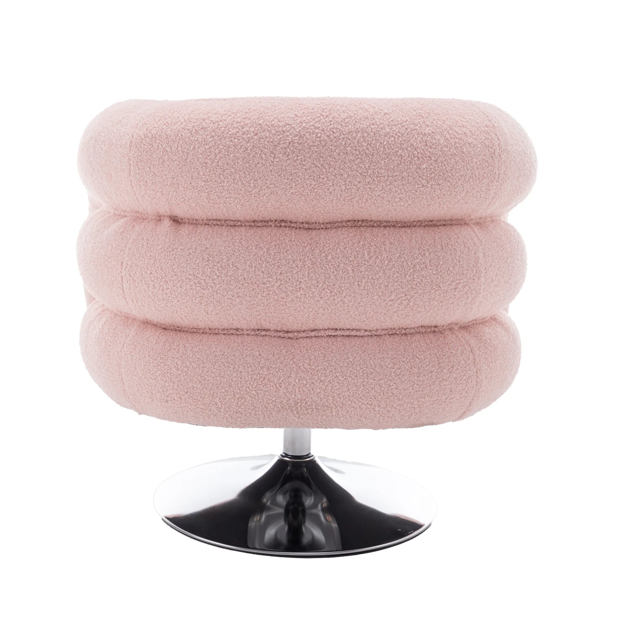 Teddy Fluffy Upholstered Modern Swivel Accent Chair