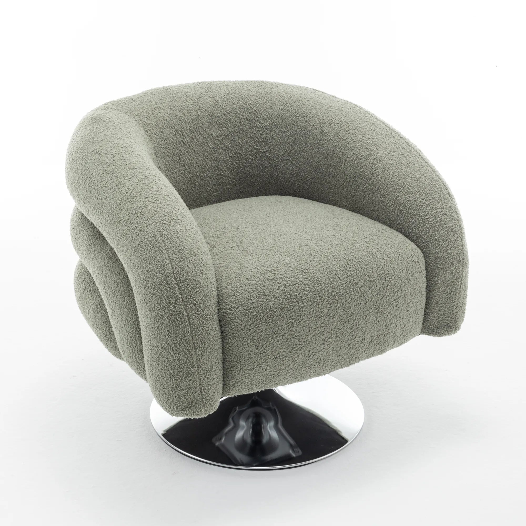 Teddy Fluffy Swivel Accent Chair for Living Room