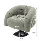 Teddy Fluffy Swivel Accent Chair for Living Room