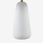 Textured Ceramic Table Lamp with Fluted Fabric Shade