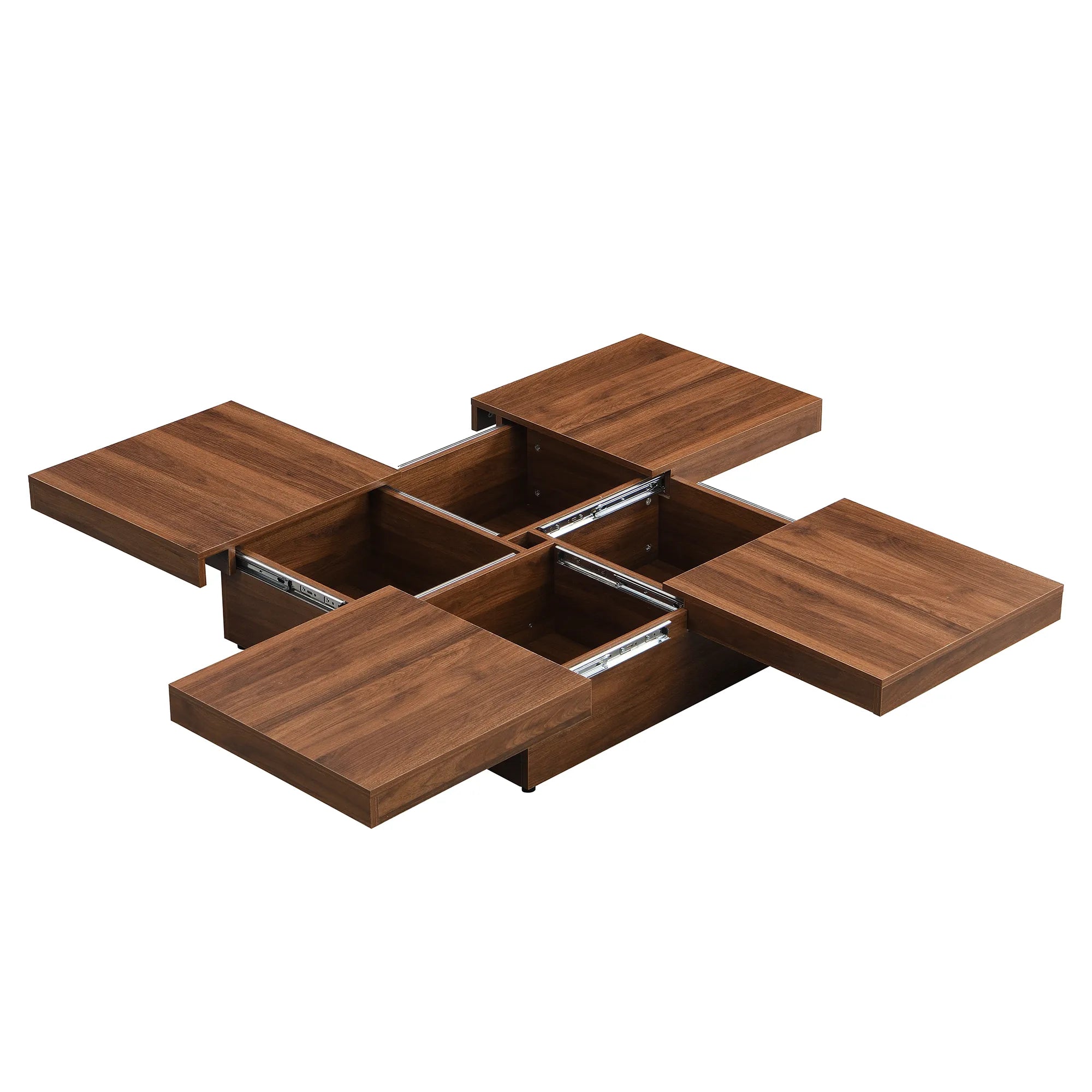 Transferable Modern Coffee Table with Sliding Top Storage