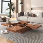 Transferable Modern Coffee Table with Sliding Top Storage