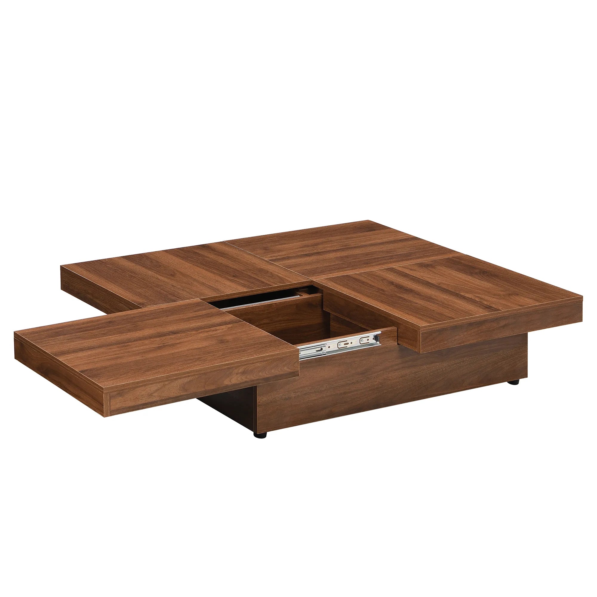 Transferable Modern Coffee Table with Sliding Top Storage