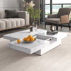 Transferable Modern Coffee Table with Sliding Top Storage