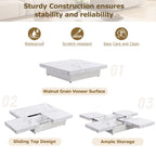 Transferable Modern Coffee Table with Sliding Top Storage
