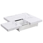Transferable Modern Coffee Table with Sliding Top Storage