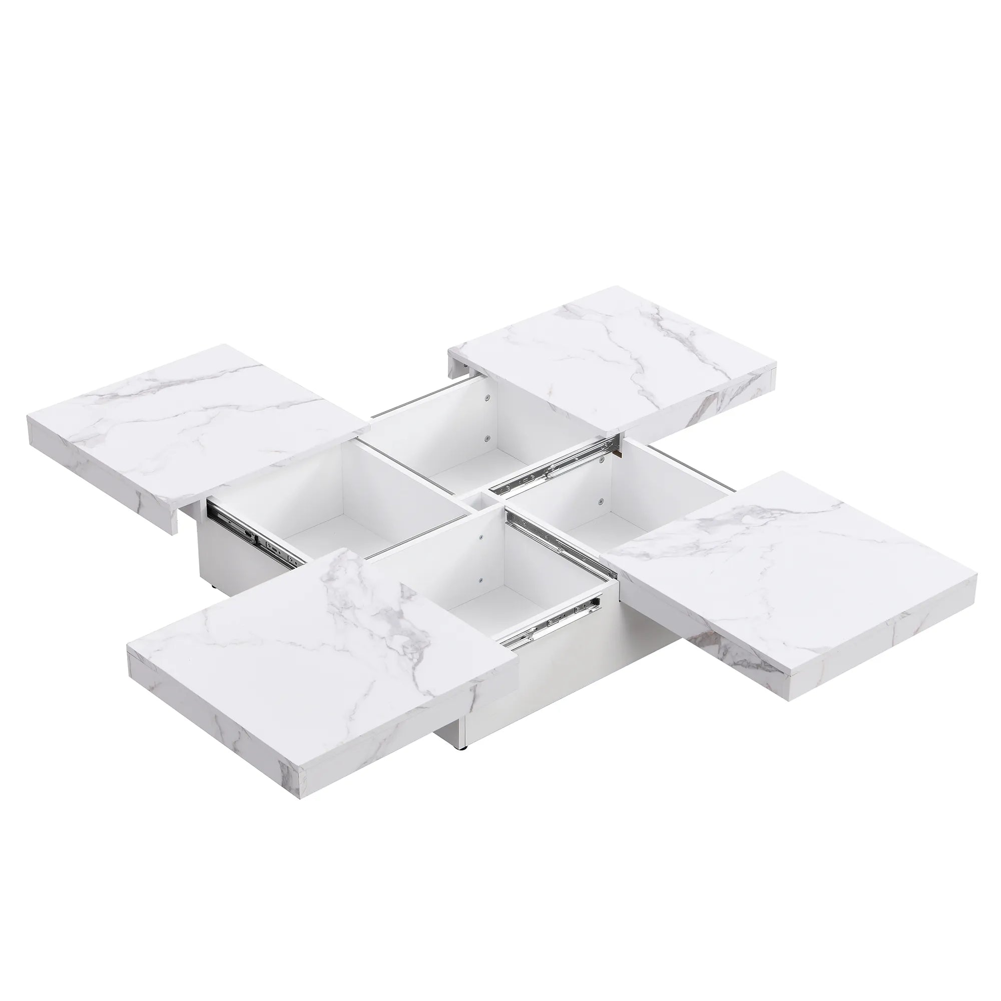 Transferable Modern Coffee Table with Sliding Top Storage