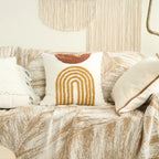 Tufted Arch Throw Pillow Cover