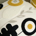 Tufted Blossoms Throw Pillow Cover