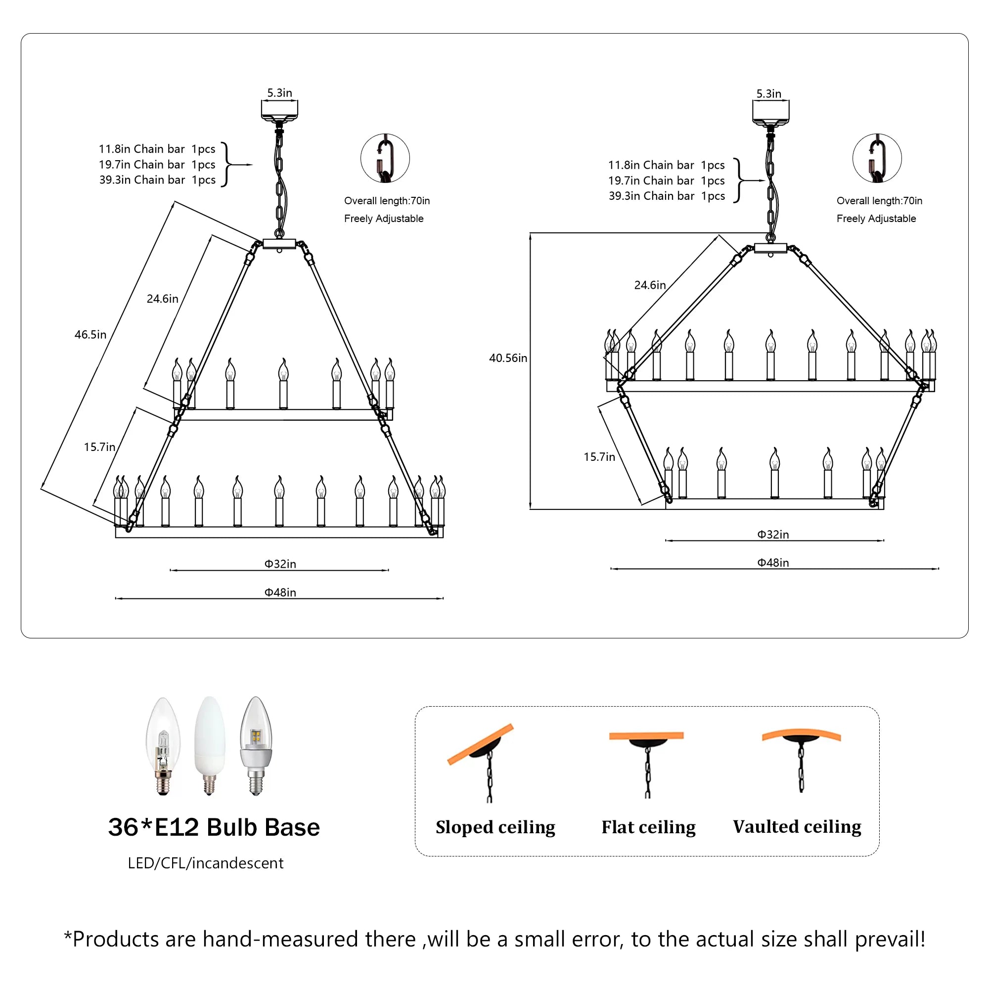 Two-Tier Wagon Wheel Farmhouse Chandelier