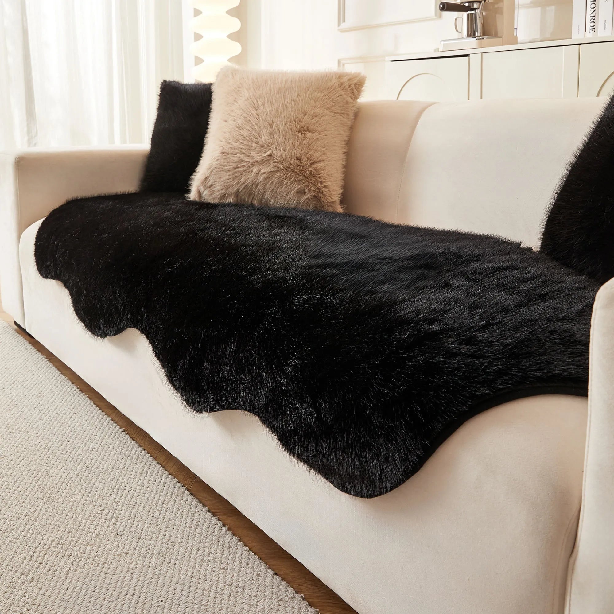 Ultra-Soft Fluffy Sofa Cover