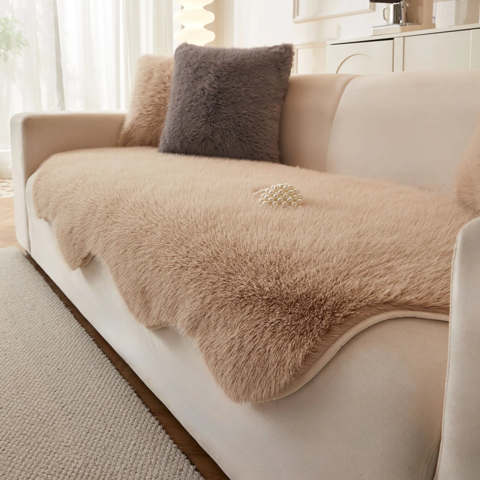 Ultra-Soft Fluffy Sofa Cover