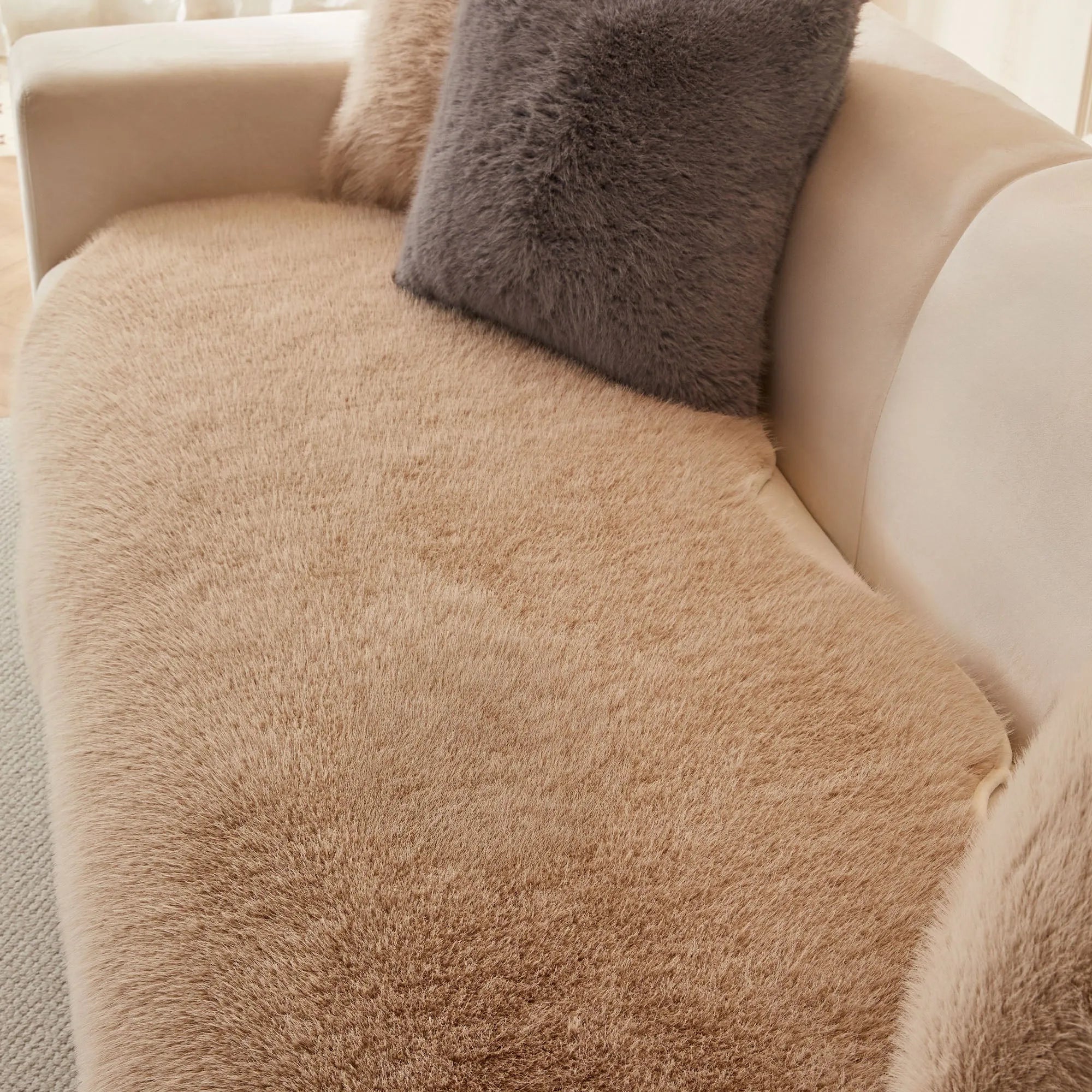 Ultra-Soft Fluffy Sofa Cover