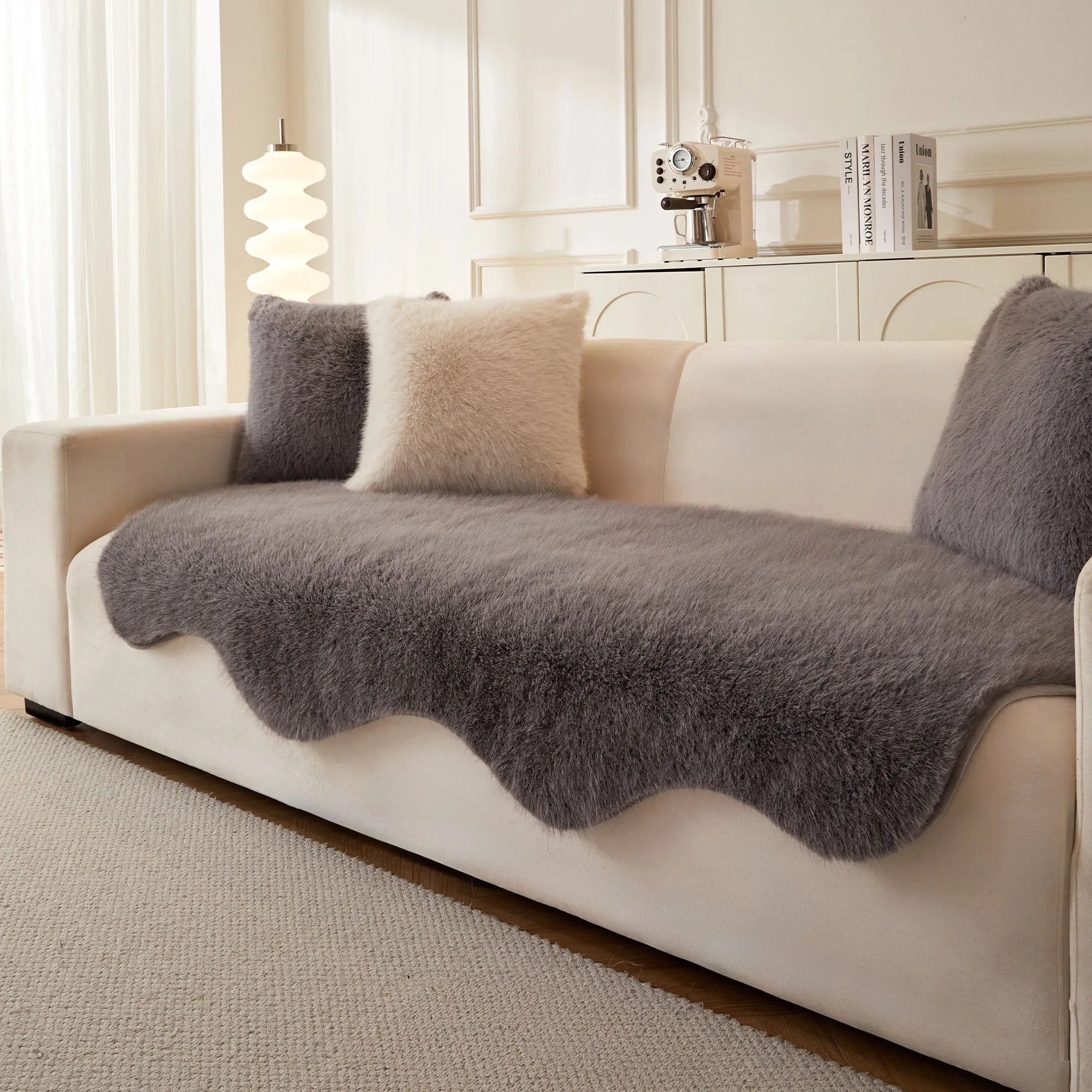Ultra-Soft Fluffy Sofa Cover