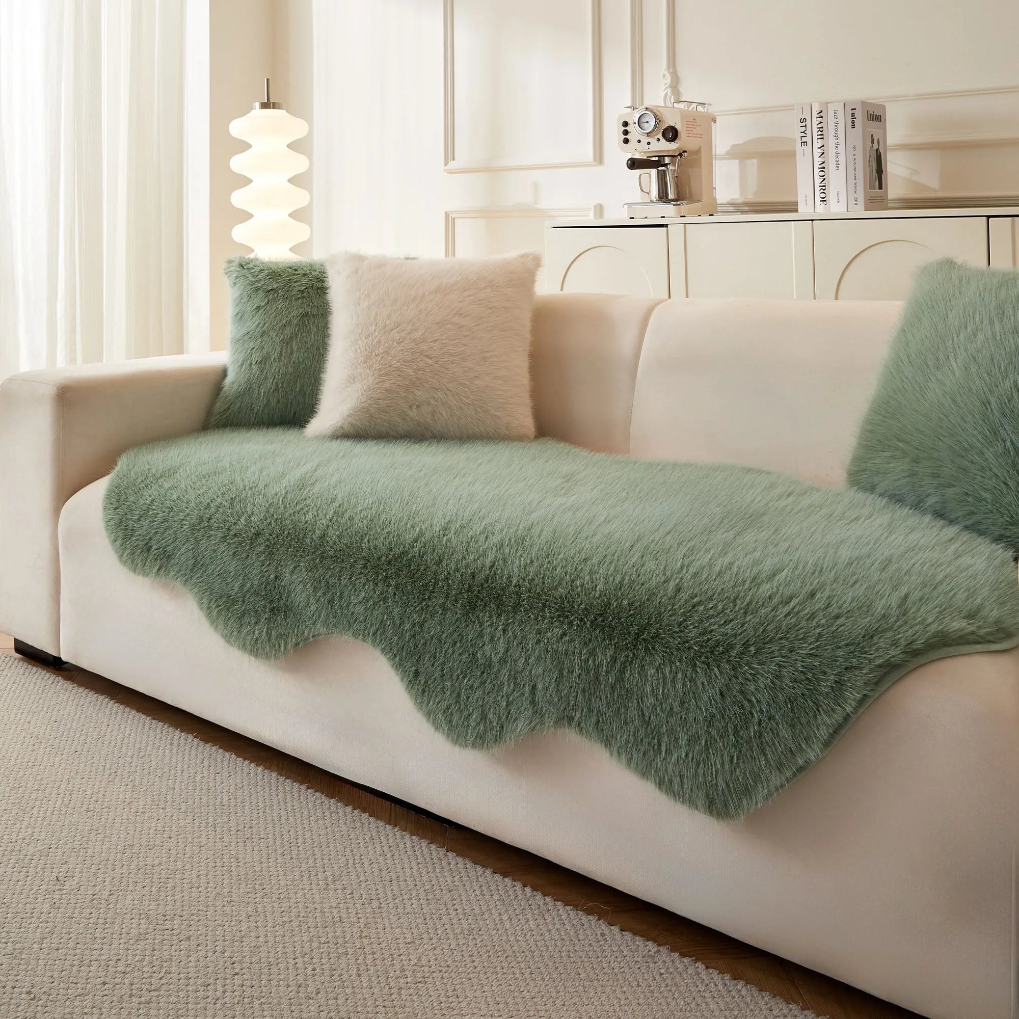Ultra-Soft Fluffy Sofa Cover