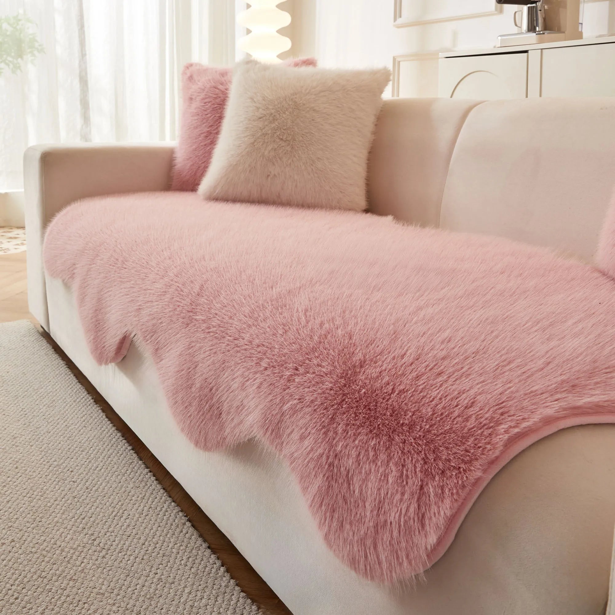 Ultra-Soft Fluffy Sofa Cover