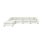 Ultra Comfort Oversize Modular Sofa with Removable Ottoman