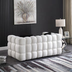 Upholstered Comfy Modern Marshmallow Boucle Sofa