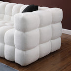 Upholstered Comfy Modern Marshmallow Boucle Sofa