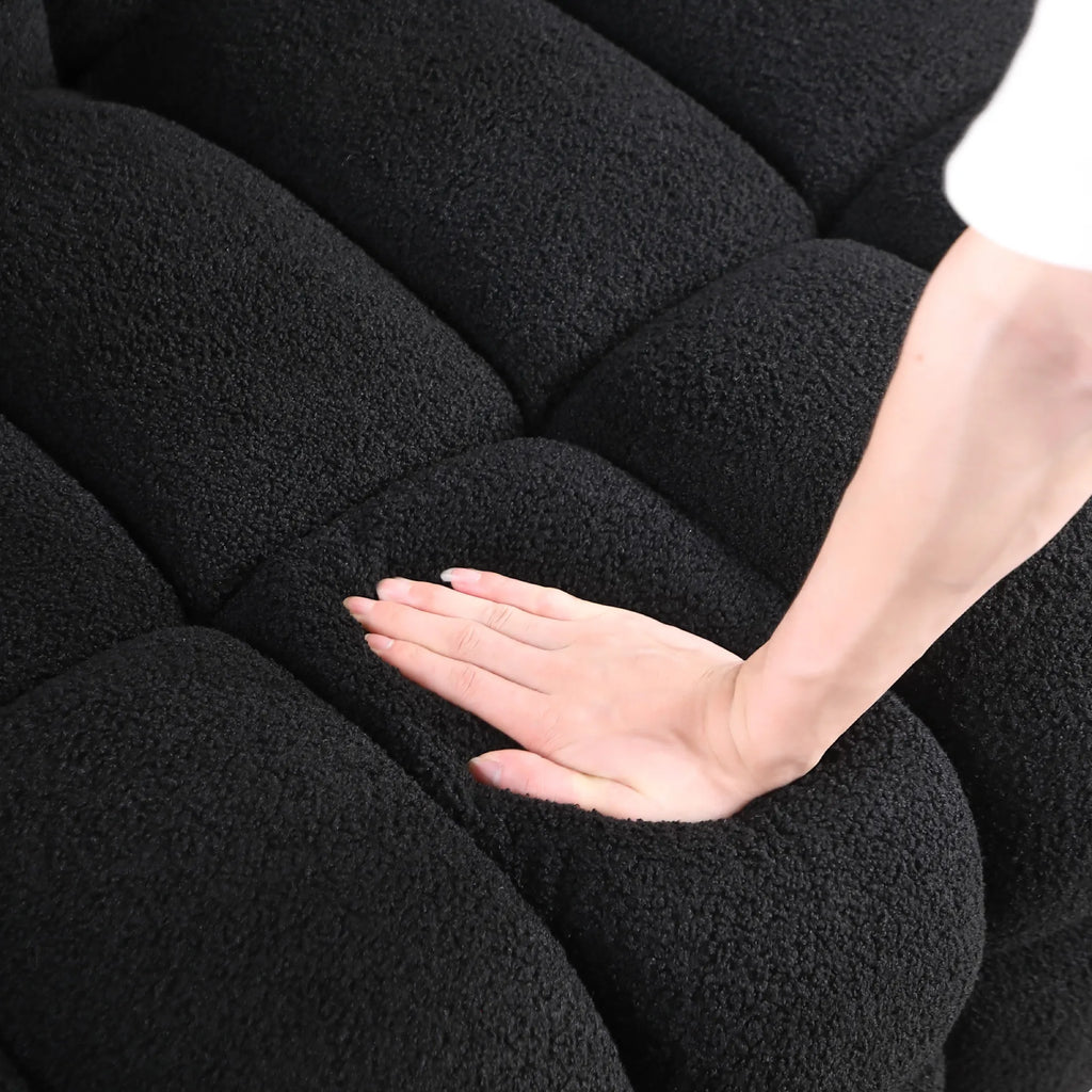 Upholstered Comfy Modern Marshmallow Boucle Sofa