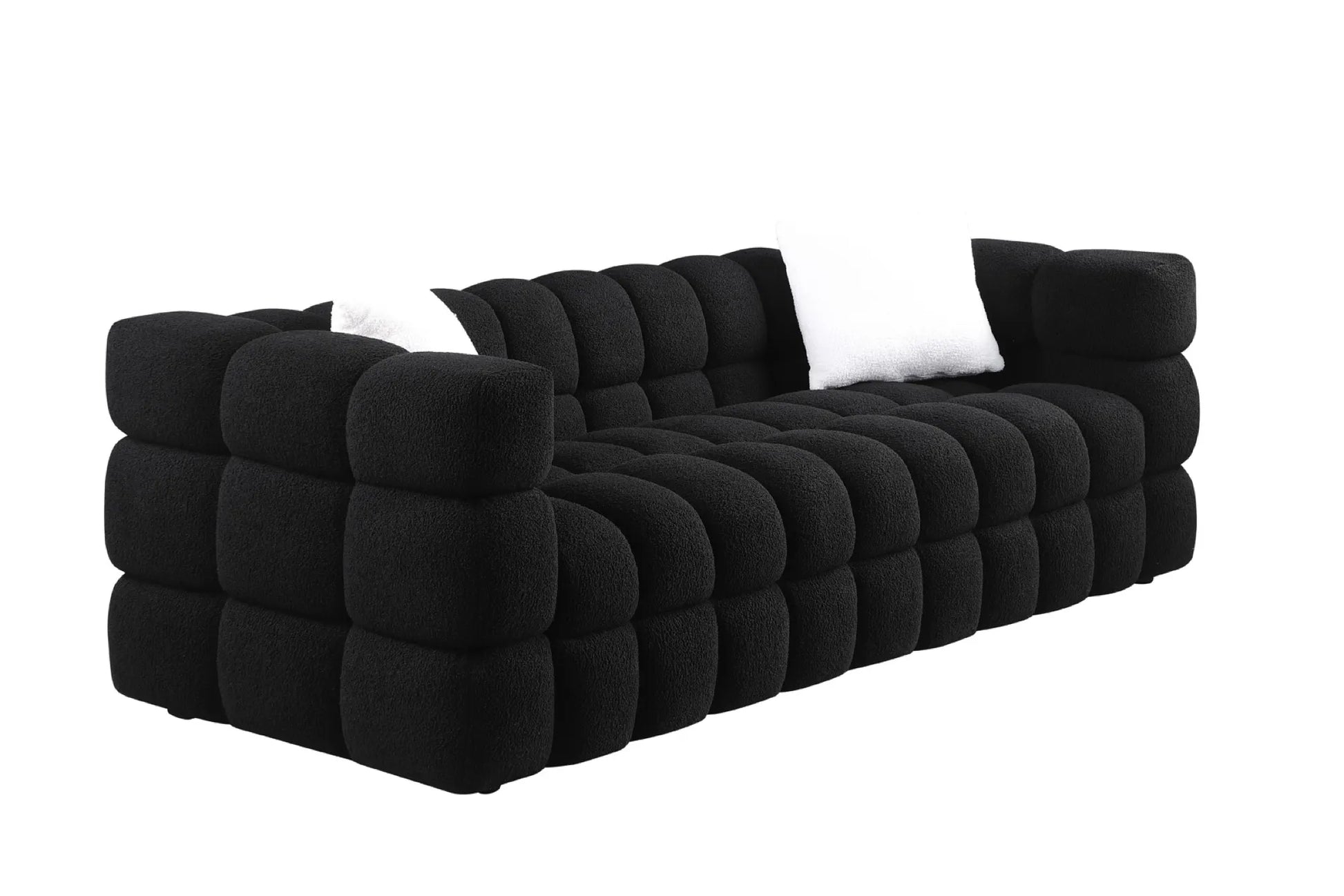 Upholstered Comfy Modern Marshmallow Boucle Sofa