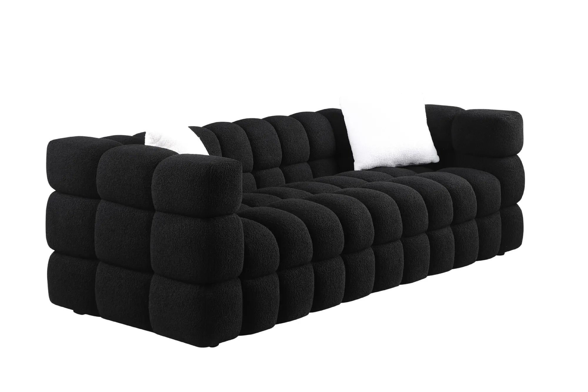 Upholstered Comfy Modern Marshmallow Boucle Sofa