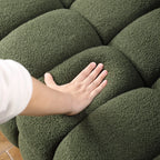 Upholstered Comfy Modern Marshmallow Boucle Sofa