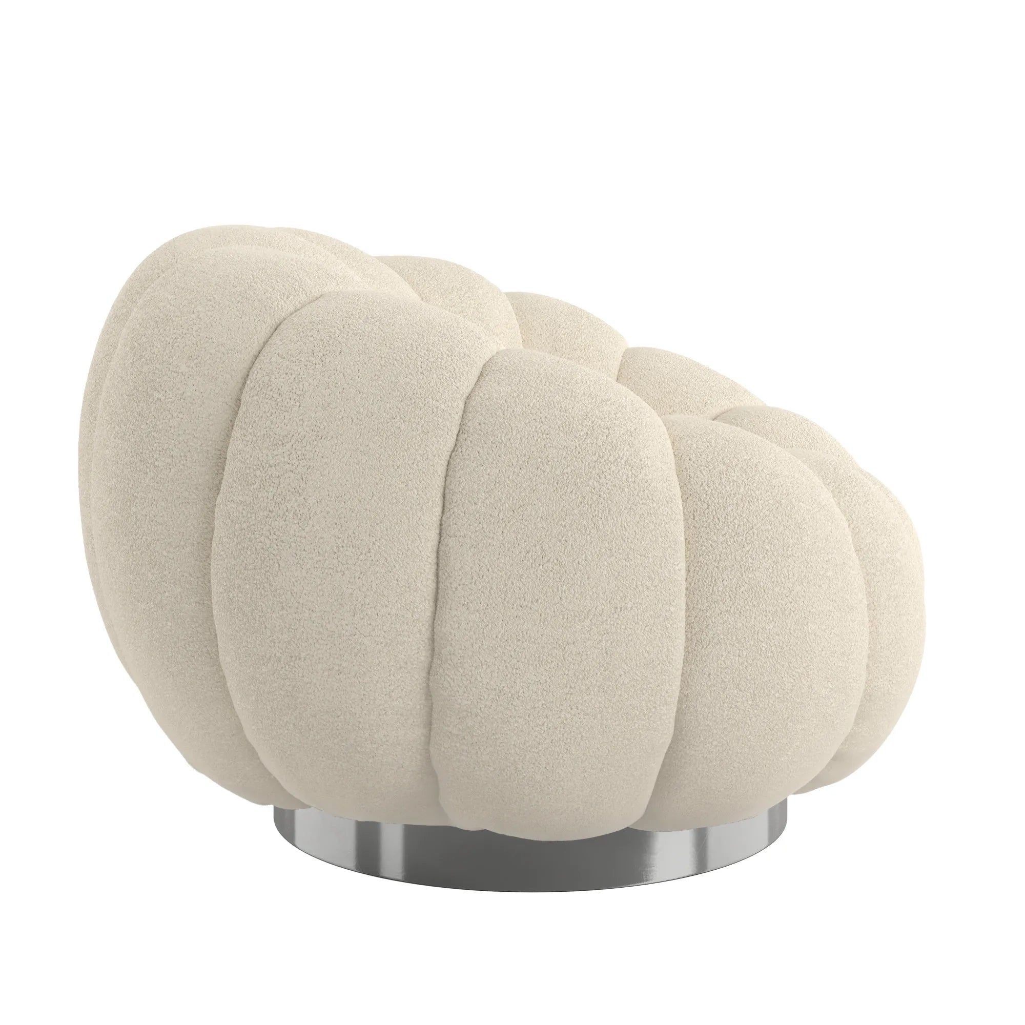 Velvet Pumpkin Lazy Sofa Accent Chair