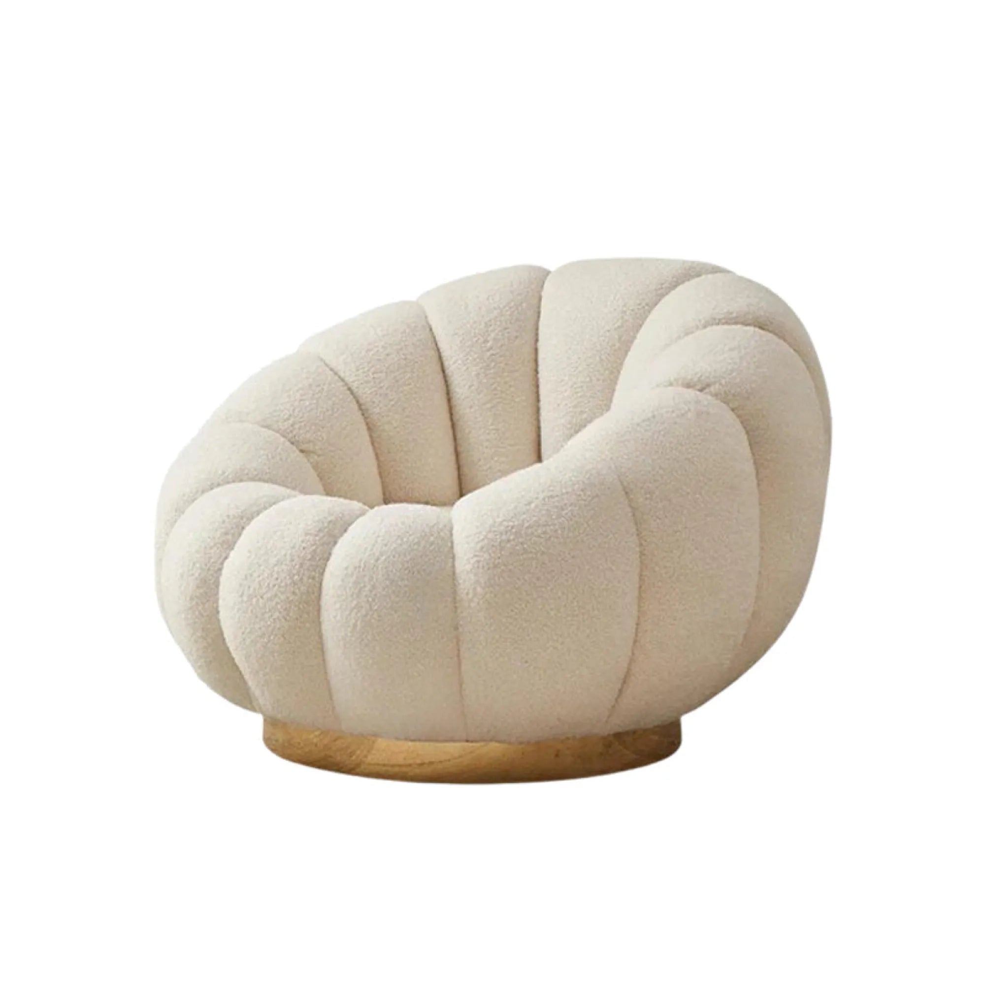 Velvet Pumpkin Lazy Sofa Accent Chair