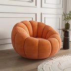 Velvet Pumpkin Lazy Sofa Accent Chair