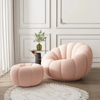 Velvet Pumpkin Lazy Sofa Accent Chair
