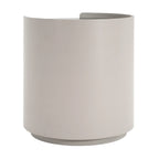 Modern Round Side Table with Double Storage