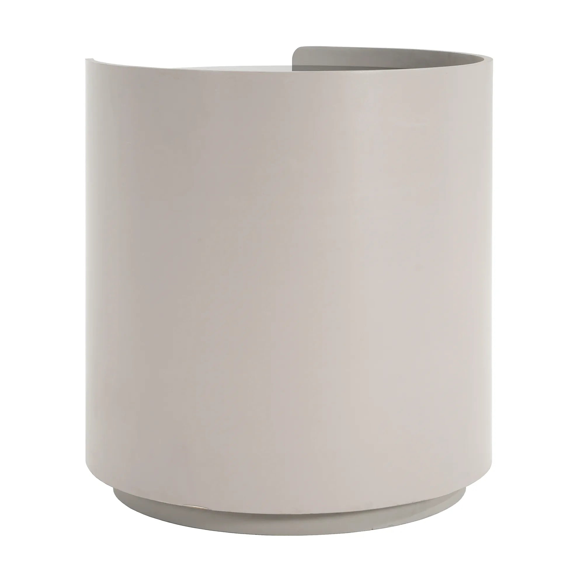 Modern Round Side Table with Double Storage