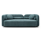 Modern Minimalist Sofa With Teddy Fabric
