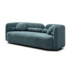 Modern Minimalist Sofa With Teddy Fabric