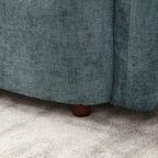 Modern Minimalist Sofa With Teddy Fabric