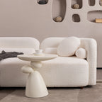 Modern Minimalist Sofa With Teddy Fabric