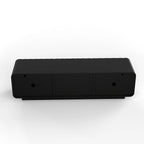 FanciConcept - 58- TV Stand with Unique Spiral Wave Design and Storage - Black - 12