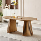 FanciConcept - Extendable Dining Table with Slatted Legs - 1
