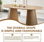 FanciConcept - Extendable Dining Table with Slatted Legs - 10
