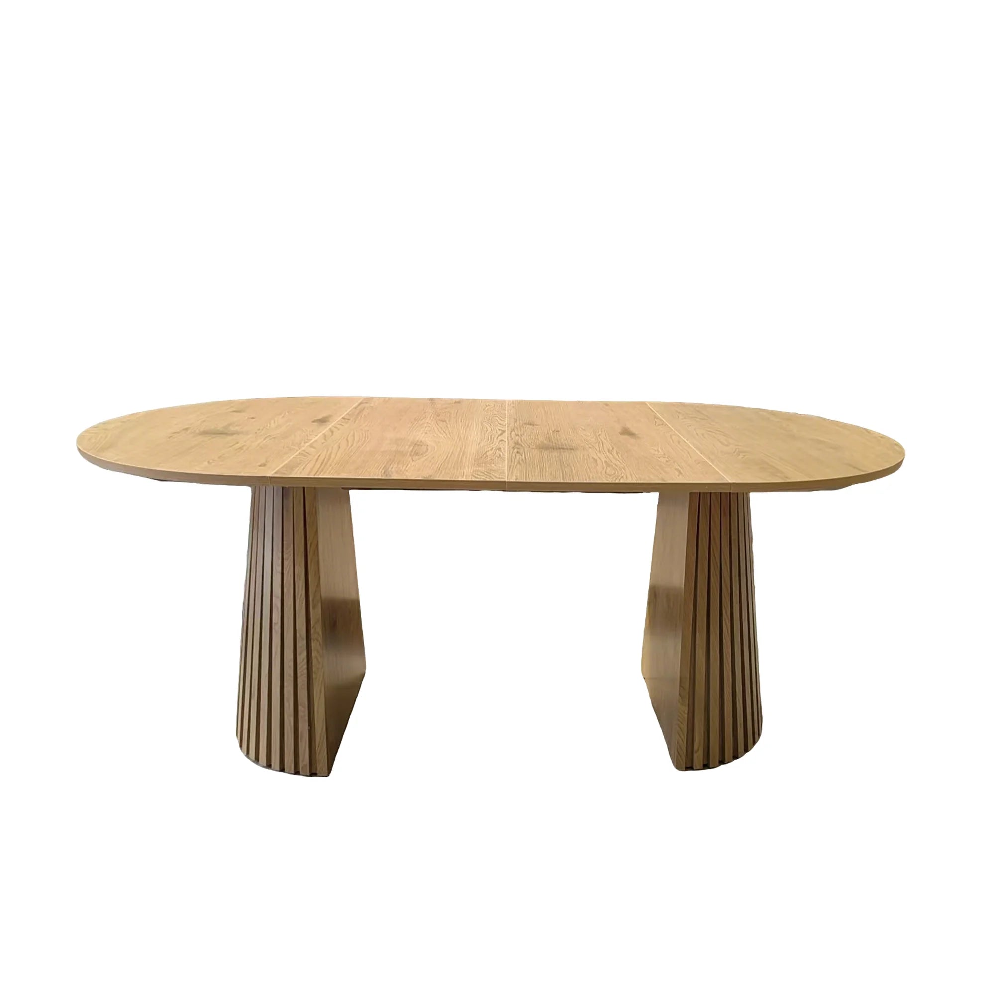 FanciConcept - Extendable Dining Table with Slatted Legs - 13